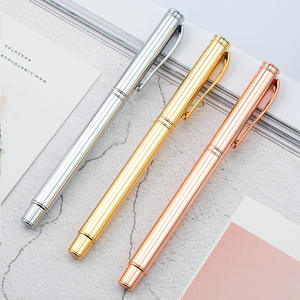 Bolígrafo de Lujo con Baño de Oro de Alta Calidad, Bolígrafo de Metal con Diseño Exclusivo de Acero Inoxidable para Regalo Empresarial - Product Image 1