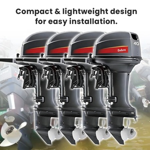 New YMH 40HP 2-Stroke Outboard <b>Boat</b> Engine with Tilt & Trim Gasoline Powered 698cc Professional Marine <b>Motor</b> - Product Image 6