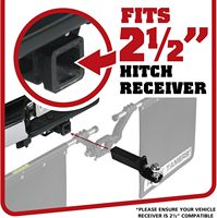 Sistema de Guardabarros Oficial de 2.5 Pulgadas - Receptor de Enganche de 2.5 Pulgadas - Guardabarros Montados en el Enganche para Proteger lo que Remolcas - Extraíbles