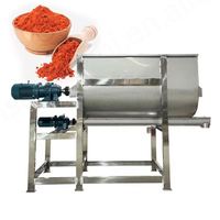 Mélangeur à ruban double hélice industriel en acier, automatique, qualité alimentaire, 200-5000 kg, machine de mélange horizontale pour poudres détergentes, avec moteur