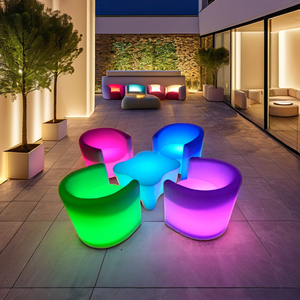 Ensembles de meubles de table d'extérieur, table LED, table basse, table de bar, table d'extérieur pour jardin, fête, événement, <span class=keywords><strong>vacances</strong></span> - Product Image 5