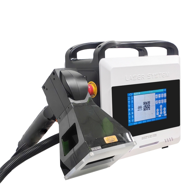 20W 30W Portable Fiber Optic Handheld Laser Marking and Coding Machine Metal Qr Barcode Date Identification Batch Series Coding