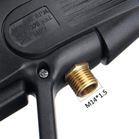 Lance de pulvérisation à gâchette Amare portable de haute qualité en plastique noir + laiton, pistolet de pulvérisation de peinture automobile haute pression et lave-auto