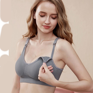 <span class=keywords><strong>Soutien</strong></span>-<span class=keywords><strong>gorge</strong></span> d'allaitement ajustable sans armatures à bonnets couvrants pour femmes enceintes, <span class=keywords><strong>grande</strong></span> <span class=keywords><strong>taille</strong></span>, anti-affaissement, fermeture dorsale - Product Image 4
