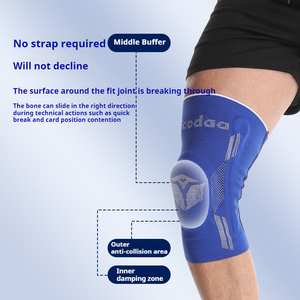 Profissional Novo design processo Elastic novo tricô esporte joelho apoio basquete voleibol joelheiras neoprene joelheira