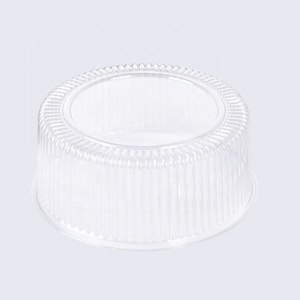 <span class=keywords><strong>Lesui</strong></span> 10 pouces rond transparent emballage de gâteau boîte à dessert jetable en plastique transparent récipient à gâteau avec couvercle - Product Image 6
