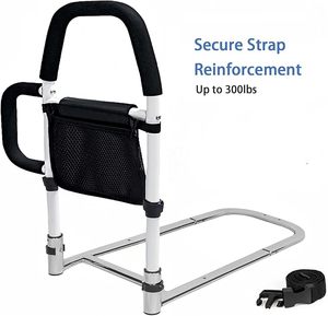 Garde de rail de lit accessible pour senior avec sac de rangement facile pour lits simples King Queen Capacité de 300 lb Déambulateur - Product Image 6