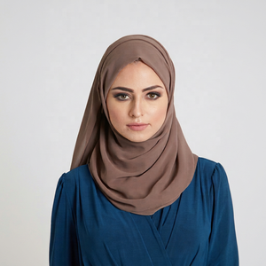 Premium Custom Satin Plain Hijab <b>Scarf</b> Silk Feel Head Wrap Shawl OEM ODM Textile Manufacturer - Product Image 1