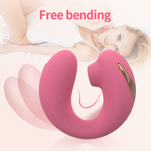 Vibrador de Doble Cabezal con Succión para Mujeres, con Succión Clitoriana y Vibración de Punto G, 10 Patrones, Recargable por USB, Juguetes Sexuales - Product Image 5