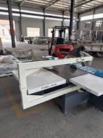 Scie à table professionnelle pour le travail du bois avec chariot coulissant pour la découpe du contreplaqué et des planches