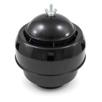 Filtre à air universel à bain d'huile avec préfiltre cyclonique et capuchon champignon pour moteur de motoculteur à essence 170F 173F 177F 178F, fixation par collier à serrage rapide