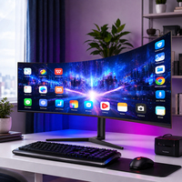 Écran d'ordinateur incurvé pour joueurs haute résolution de 49 pouces R1900, affichage 5K 5120*1400 75Hz 2MS pour le jeu