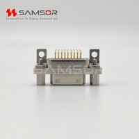 Hochgeschwindigkeits-Micro-D Robuster Aluminiumlegierungsgehäuse HJ30J-18TJW Rechtwinkliger PCB HJ30J Serie Luftfahrt-Rechtecksteckverbinder