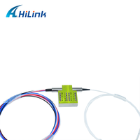 Interrupteur optique 1x4, Fiber de raccordement polarisée (PANDA) avec connecteur FC/APC, clé étroite