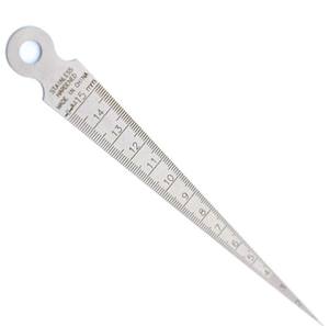 Edelstahl-Kegelmesslehre zum Schweißen, 1–15 mm Skalenmesslehren, 2,3 mm Dicke, 146 mm Länge - Product Image 1