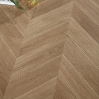 Nouveau revêtement de sol en pierre de cristal à verrouillage en matériau innovant, sol en pierre plastique SPC en chevron, 4,5 mm, résistant à la fumée, convivial