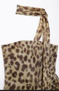 QSY 2025 2 Colorway M Lti Color Front R Ffle sin mangas Cas Al Fashion S Mmer Mini vestido Halter para mujer - Product Image 5