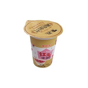 Conteneur d'emballage en plastique de 350Ml, <span class=keywords><strong>Pot</strong></span> de <span class=keywords><strong>yaourt</strong></span>, gel PP, avec couvercle et cuillère - Product Image 1