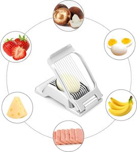 Gadget de cuisine multifonctionnel chaud, tranche-œufs en aluminium pour trancher les œufs durs, les fruits mous et les légumes - Product Image 5
