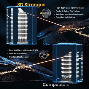 K9 cristal 3D <span class=keywords><strong>photo</strong></span> personnalisée cristal laser 3D cube de cristal gravé personnalisé avec base de lumière led - Product Image 6