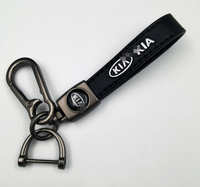 Porte-clés en cuir premium et alliage de zinc K5, poli à la main, avec logo de voiture, léger, résistant aux rayures, pendentif de véhicule, accessoire cadeau
