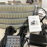 JINXIN Nouvelles feux de position à 5 rangées de LED blanches avec clignotants pour camions, VTT, SUV, feux de coin 12V pour véhicules tout-terrain