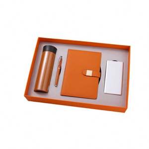 Coffret Cadeau d'Affaires Nouvel An : Ensemble Moderne et Simple avec Tasse Isotherme en Acier Inoxydable Verrouillable, Carnet et Batterie Externe – Idéal pour Événements d'Entreprise - Product Image 5