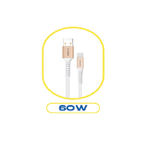 Câble USB de type C à charge rapide 60W Cordon de transfert de données pour téléphone portable Câble de chargeur personnalisé en gros de l'Inde