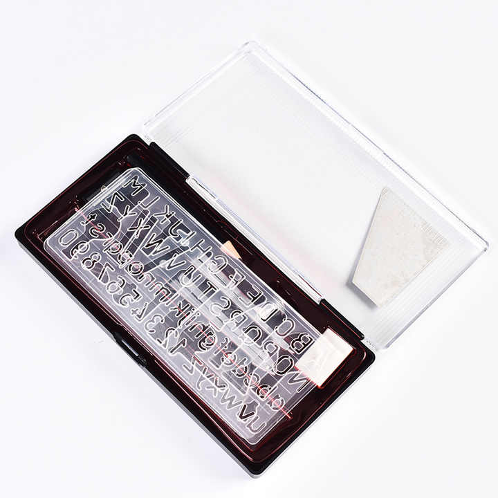 Transparent Plastic Box Packaging Ruler Eraser Compass Geometry Math ...
