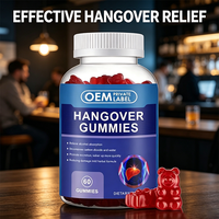 Gummies contre la gueule de bois, complément alimentaire en marque privée, 60 gummies