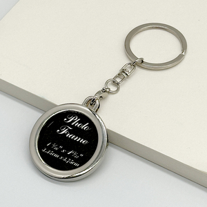 Porte-clés personnalisé en gros, porte-clés en métal imprimé UV, porte-clés avec cadre photo, porte-clés avec photo de couple pour petite amie - Product Image 5