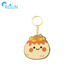 Porte-clés personnalisé Dim Sum Bao Food Foodie Porte-clés Llavero Logo personnalisé Gâteau Boulette <span class=keywords><strong>Siu</strong></span> Mai Xiao Long Bao Porte-clés - Product Image 6