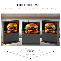 Lecteur publicitaire à écran vertical/horizontal 43 pouces 4K avec panneau solaire Android pour centres commerciaux, hôpitaux, hôtels, aéroports