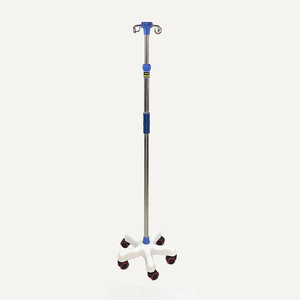 Support de pompe à perfusion Heng Longhao HLH-004 en acier inoxydable, support de perfusion IV portable, chariot d'hôpital - Product Image 5