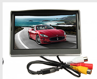 Monitor Mobil LCD 5 Inch 16:9 Dashboard Remote Control Garansi 1 Tahun Termasuk Pelindung Matahari Resolusi 800x480 Koneksi RCA A/V