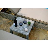 Canapé d'extérieur en rotin 5 places avec table basse dissimulée, style patio, jardin, piscine, fabricants chinois