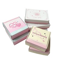Boîtes d'expédition en carton ondulé esthétiques roses personnalisées, boîtes d'expédition imprimées mignonnes pour les petites entreprises, vêtements, cosmétiques, emballages