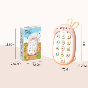 Enfant en bas âge <span class=keywords><strong>Montessori</strong></span> éclairer musique et lumière téléphone portable bébé éducatif <span class=keywords><strong>bilingue</strong></span> téléphone portable enfants dessin animé lapin téléphone portable jouet - Product Image 6