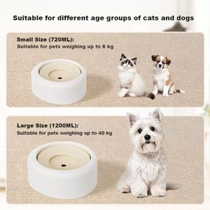 2026 New Design Stylish 1000ml Large Capacity Anti-Spill <strong>Dog</strong> Water <strong>Bowl</strong> Floating Slow Water Feeder for Pets - Product Image 5