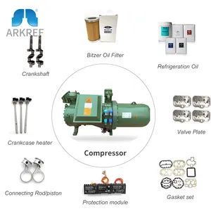Compressor de refrigeração e troca de calor, refrigeração de água csh