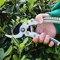 Sécateur de jardin manuel VERTAK de 8 pouces, en acier au carbone, avec poignée en aluminium, pour plantes à fleurs et fruitières