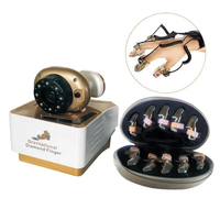 Haute qualité microcourant magique portable doigt doré corps minceur Massage rajeunissement de la peau dispositif équipement de beauté