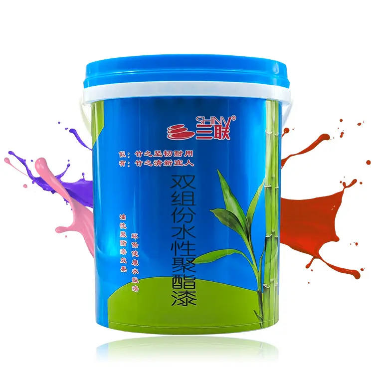 Two component waterborne micro cement paint