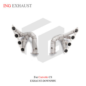 Ing thép không gỉ xe Muffler Xả thẳng tiêu đề cho Corvette C8 với hiệu suất cao Tự động chuyển các bộ phận đường ống - Product Image 4