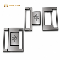 HONMEO Plaque de boucle en alliage de zinc poli couleur bronze canon, personnalisée, avec fente pour ceinture, ceinture de taille, jupe, robe, couture