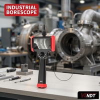 Endoscope industriel avec sonde ultra-fine de 0,95 mm, câble de 0,5 m, IP67, caméra endoscopique HD 1080P, écran tactile de 6 pouces, autonomie de 8 heures
