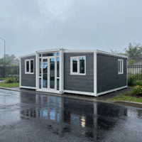 Villa préfabriquée en acier, module d'habitation moderne modulaire, maison extensible, suite d'invités de jardin, kit de maison pour le désert