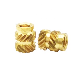 Écrous à insérer femelles M2/M3/M4/M5/M6, écrous moletés filetés en laiton, inserts filetés en laiton, écrous d'encastrement en laiton - Product Image 4