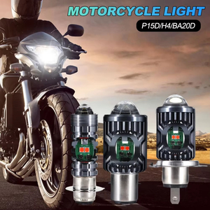 Bombilla LED P15D H4 BA20D para Faro Delantero de Motocicleta, Luz Alta y Baja, Impermeable, Actualización Retrofit - Product Image 1
