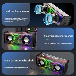 ลำโพงบลูทูธ5W พร้อมเบสหนักตั้งโต๊ะแบบพกพามีเมชา - Product Image 3